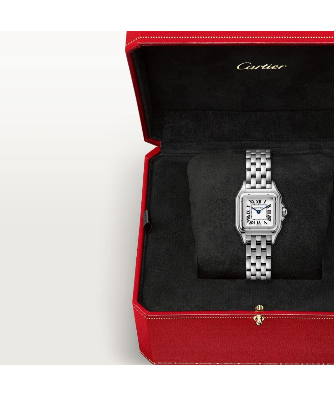 CARTIER Белые металлические часы, фото 5