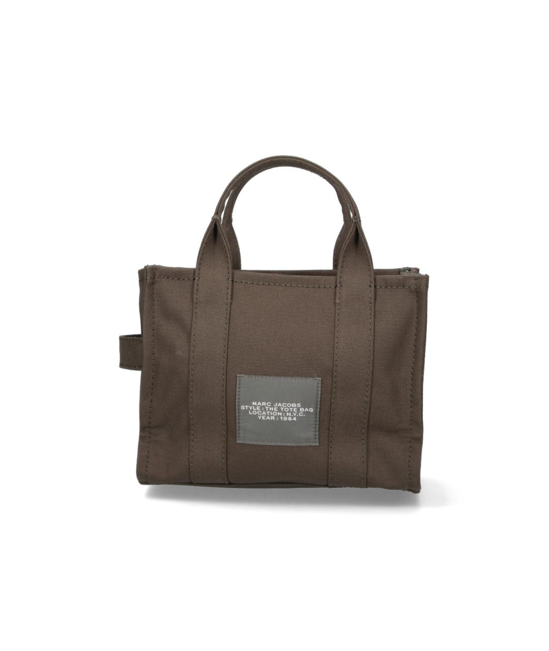 MARC JACOBS Коричневая хлопковая сумка тоут, фото 3