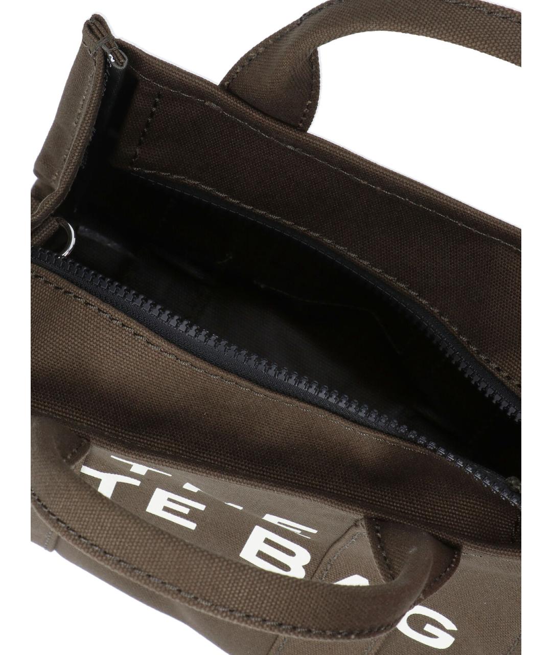 MARC JACOBS Коричневая хлопковая сумка тоут, фото 4