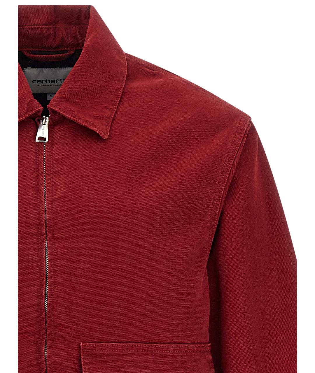 CARHARTT WIP Красная хлопковая куртка, фото 3