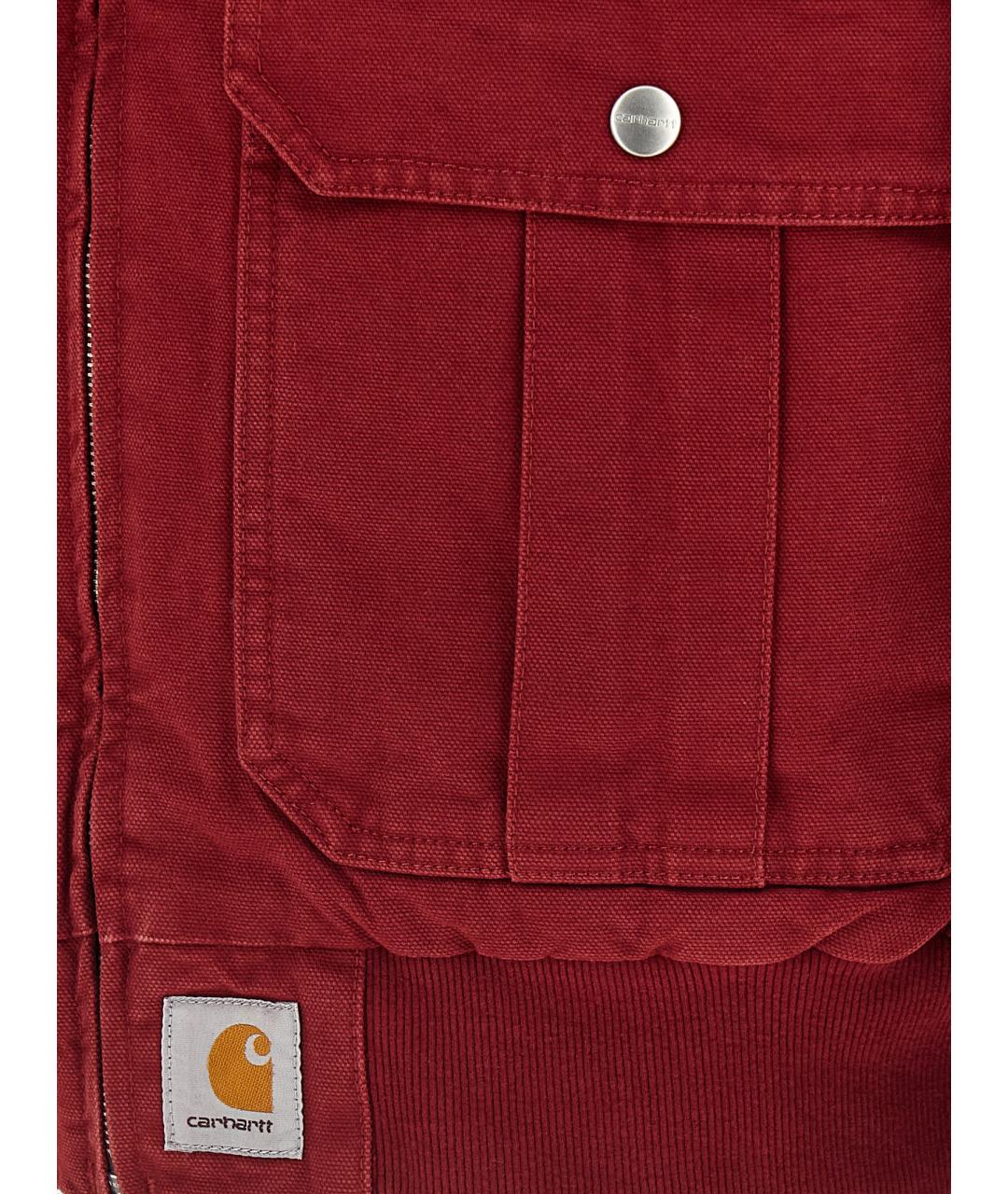 CARHARTT WIP Красная хлопковая куртка, фото 4