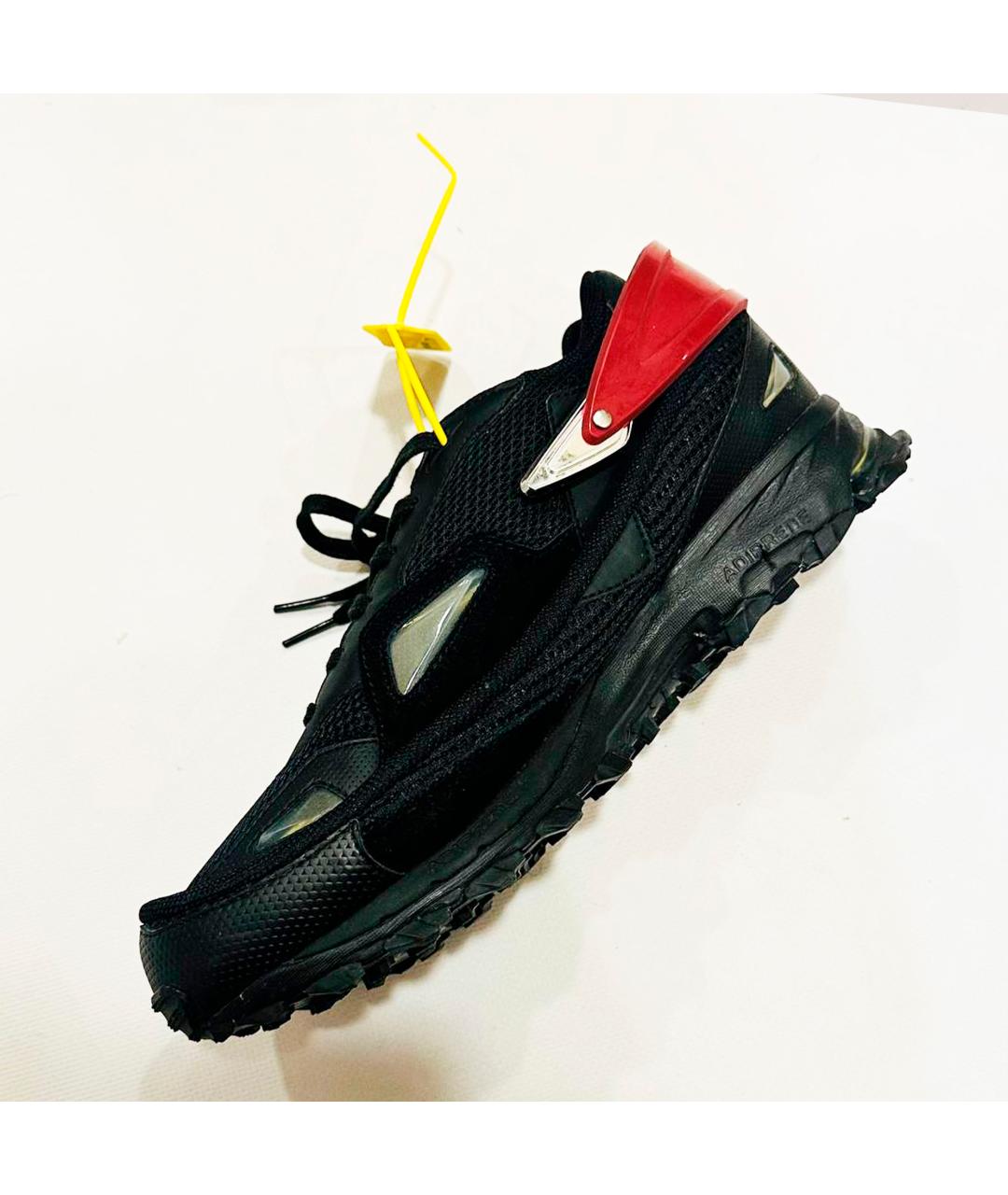 ADIDAS X RAF SIMONS Черные кожаные низкие кроссовки / кеды, фото 4