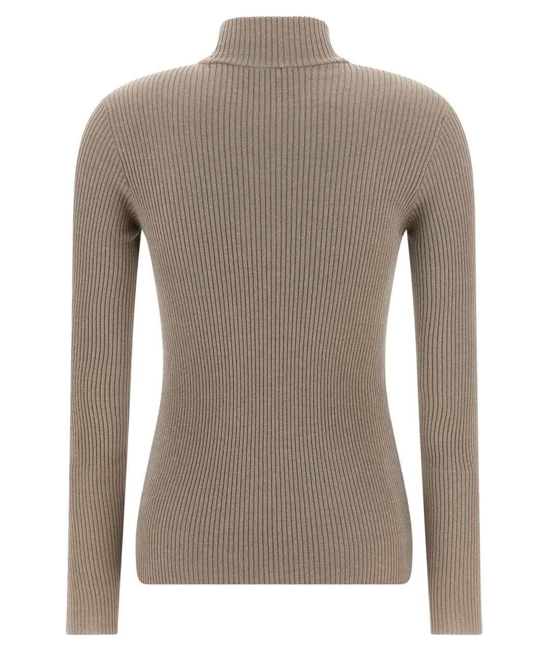 BRUNELLO CUCINELLI Бежевый кашемировый джемпер / свитер, фото 2