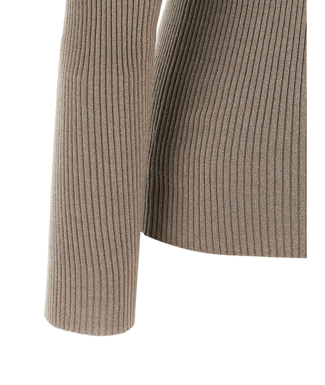 BRUNELLO CUCINELLI Бежевый кашемировый джемпер / свитер, фото 4