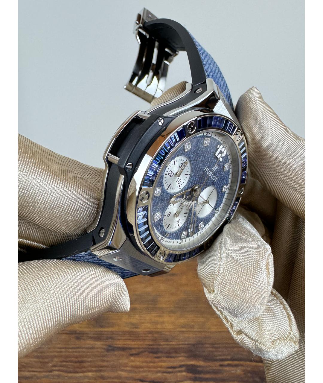 HUBLOT Синие металлические часы, фото 4