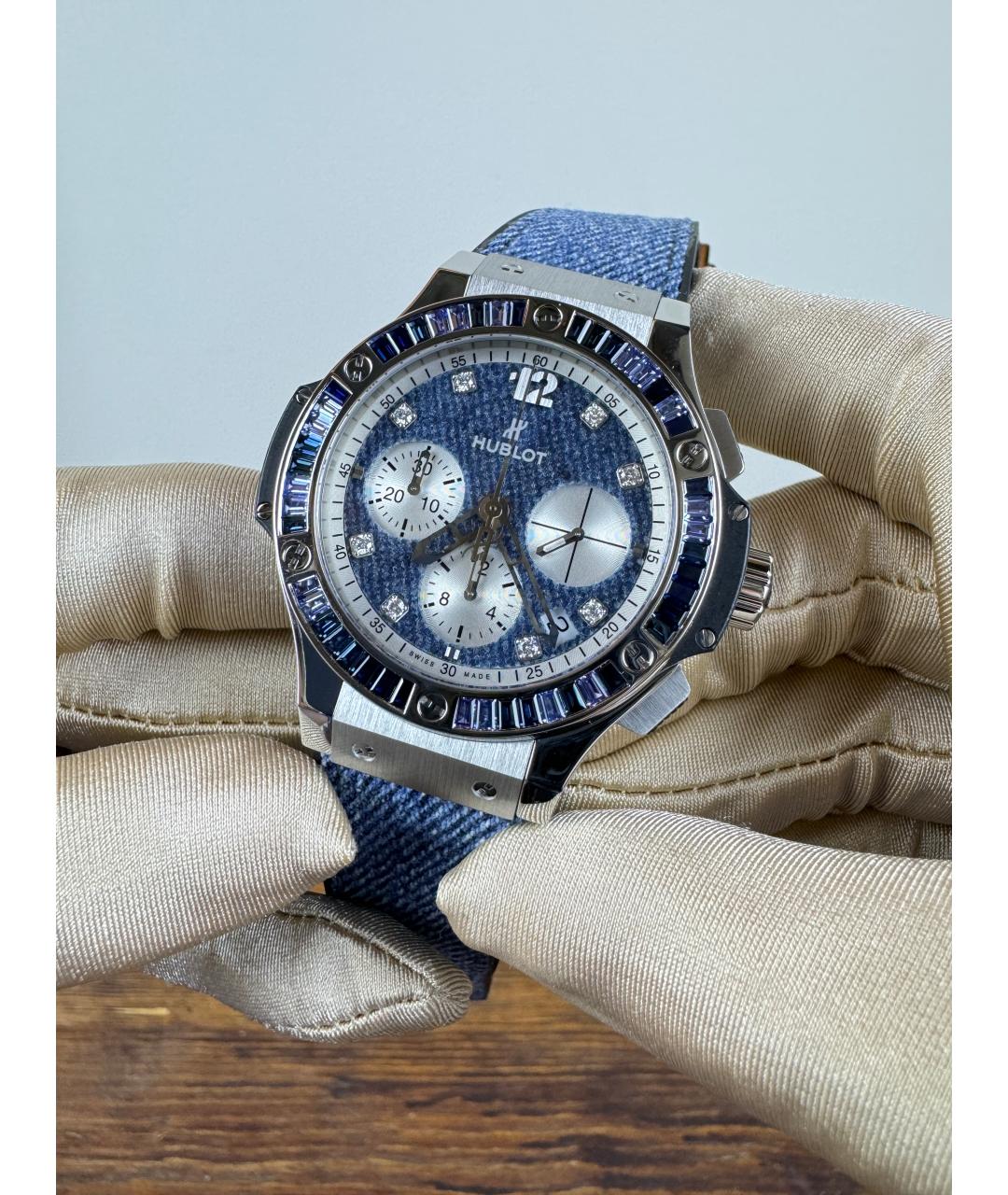 HUBLOT Синие металлические часы, фото 2