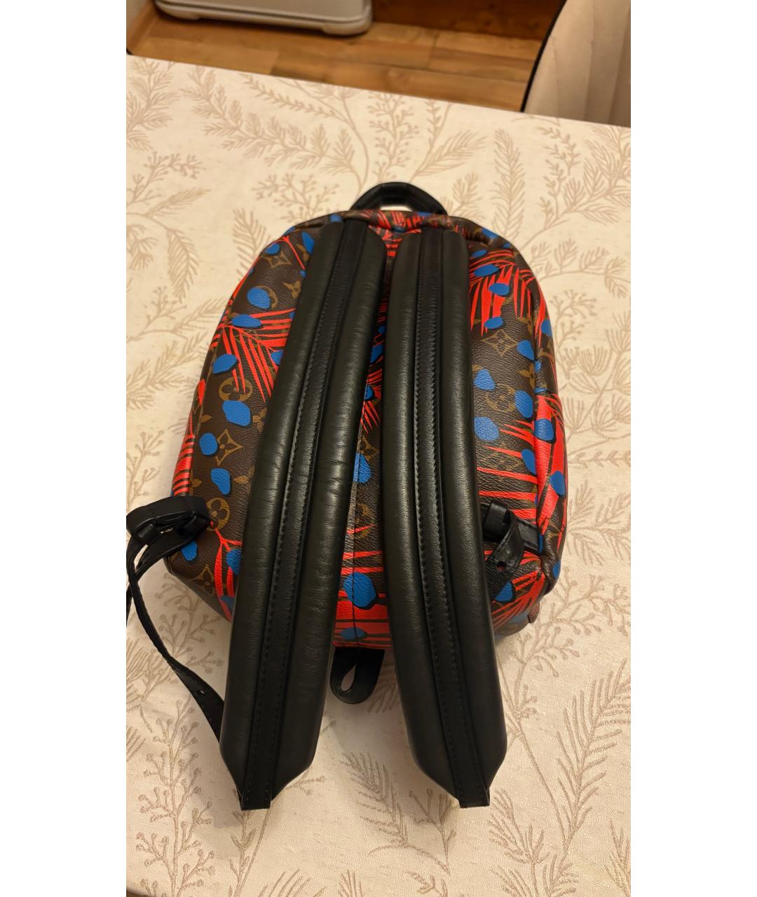 LOUIS VUITTON Коричневый кожаный рюкзак, фото 2
