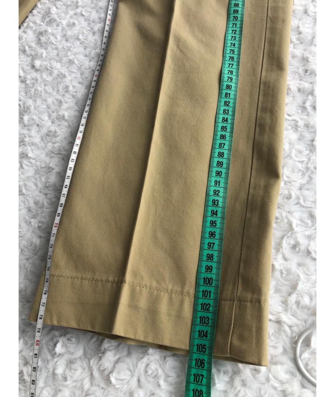 POLO RALPH LAUREN Бежевые хлопковые брюки чинос, фото 3