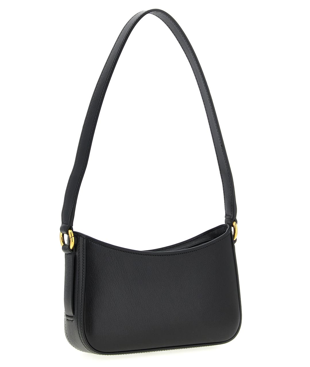 CHLOE Черная кожаная сумка через плечо, фото 2