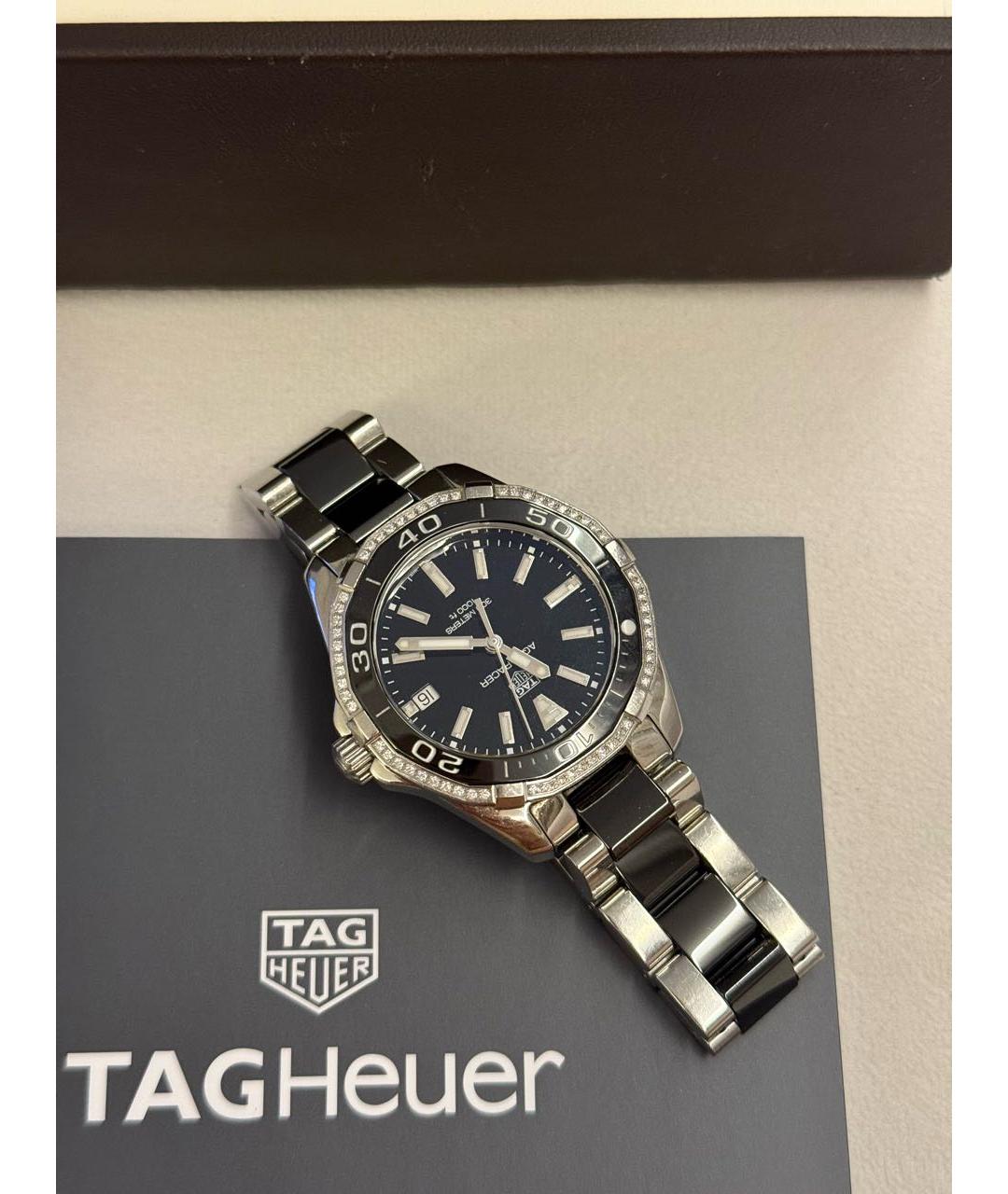TAG HEUER Черные керамические часы, фото 2