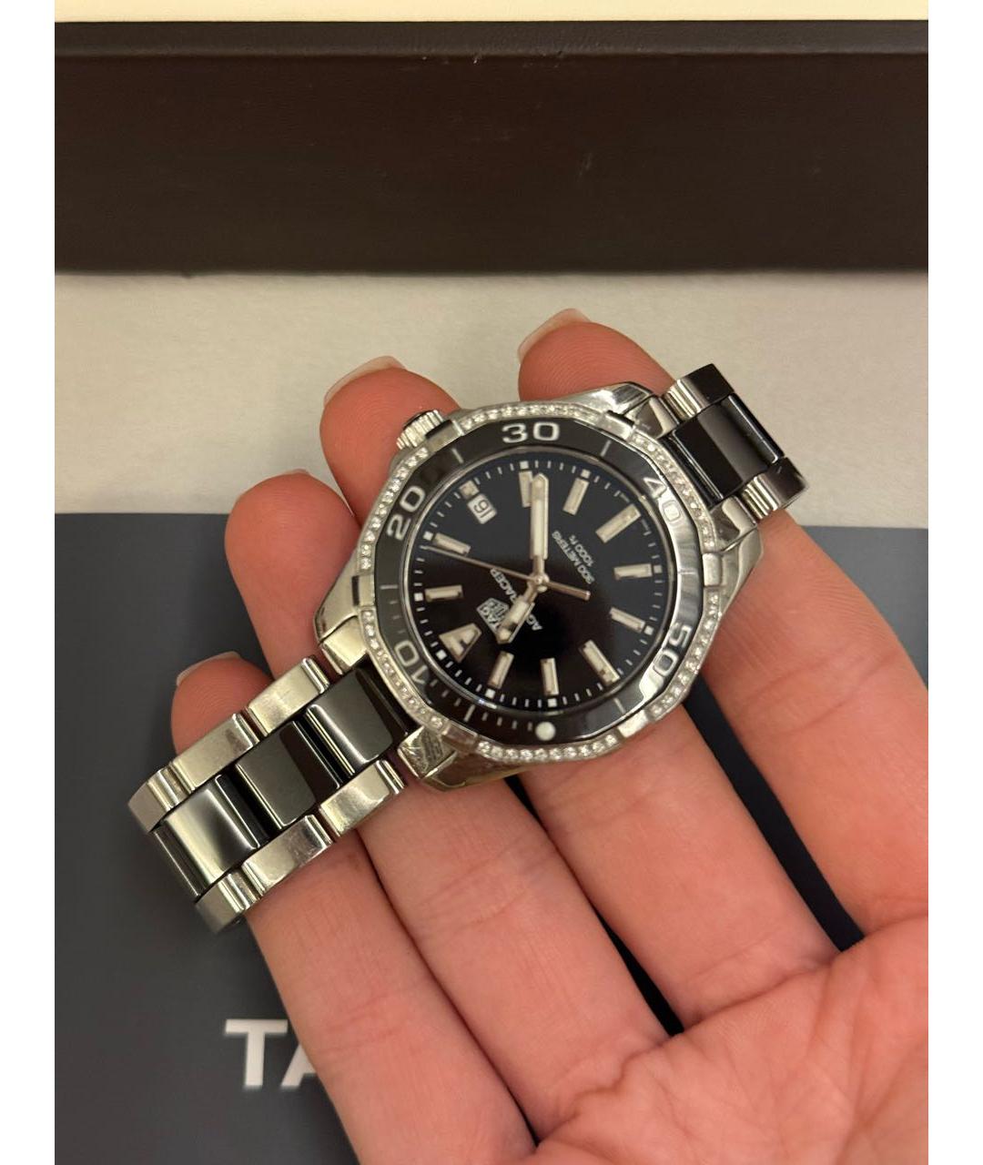 TAG HEUER Черные керамические часы, фото 4