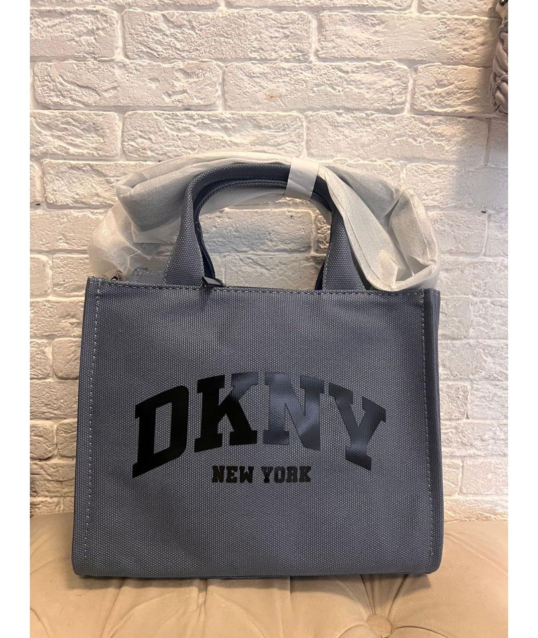 DKNY Синяя деним сумка тоут, фото 2