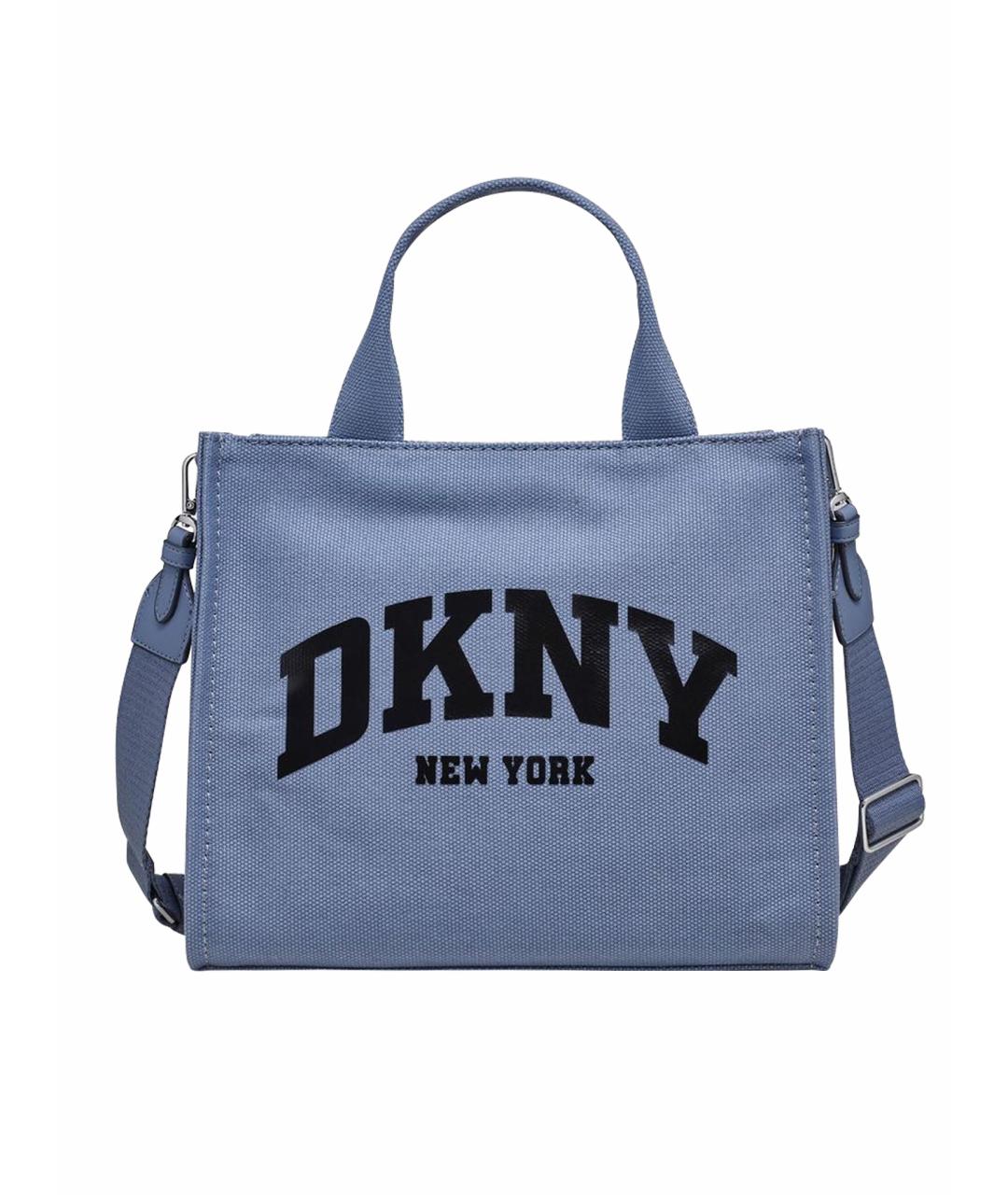 DKNY Синяя деним сумка тоут, фото 9