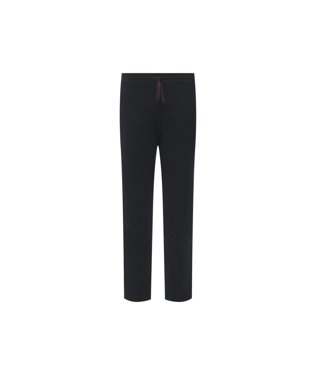 LORO PIANA Синие хлопковые повседневные брюки, фото 1