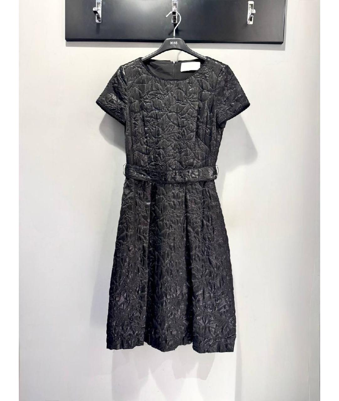 HUGO BOSS Черное полиэстеровое платье, фото 5