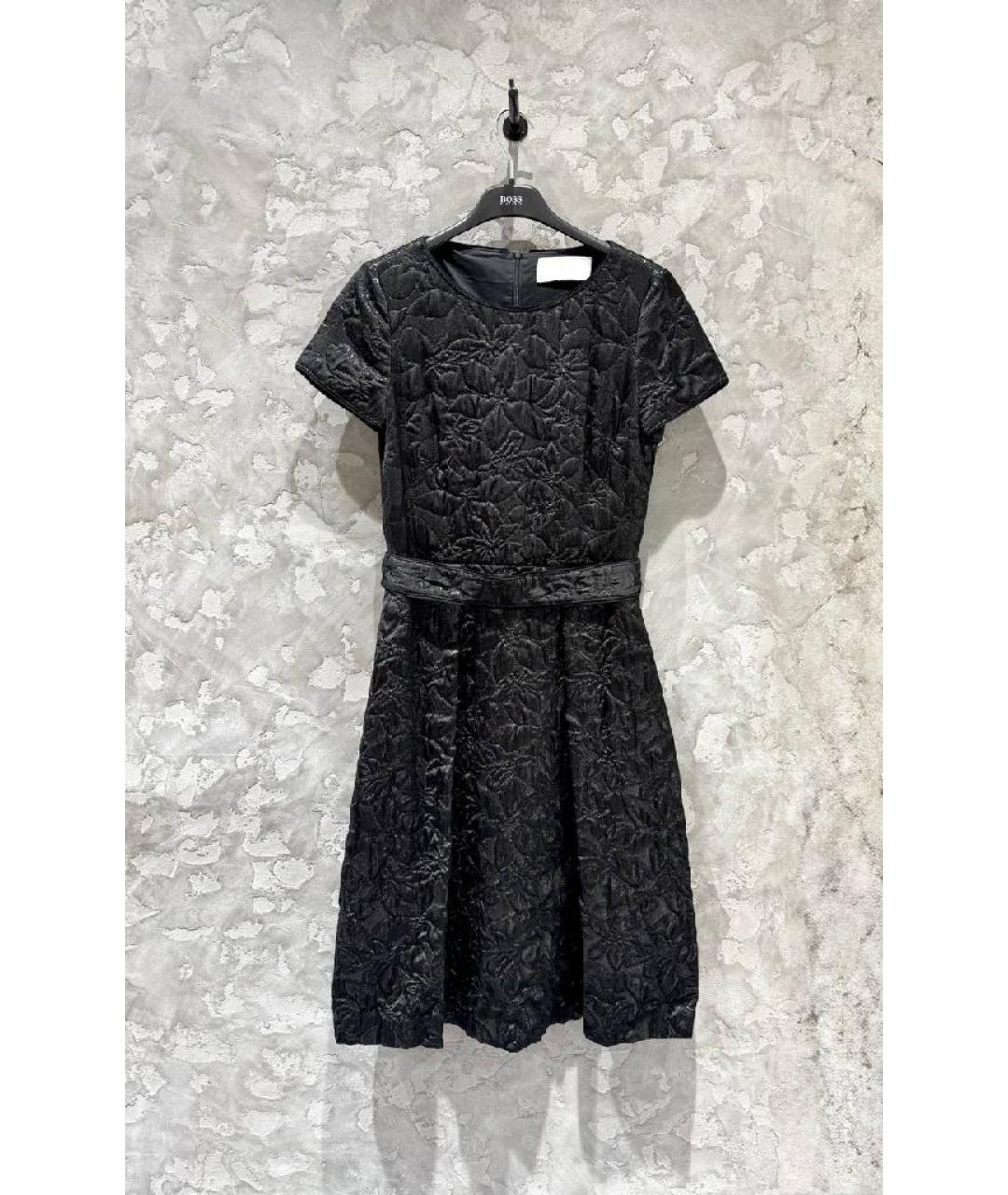 HUGO BOSS Черное полиэстеровое платье, фото 9