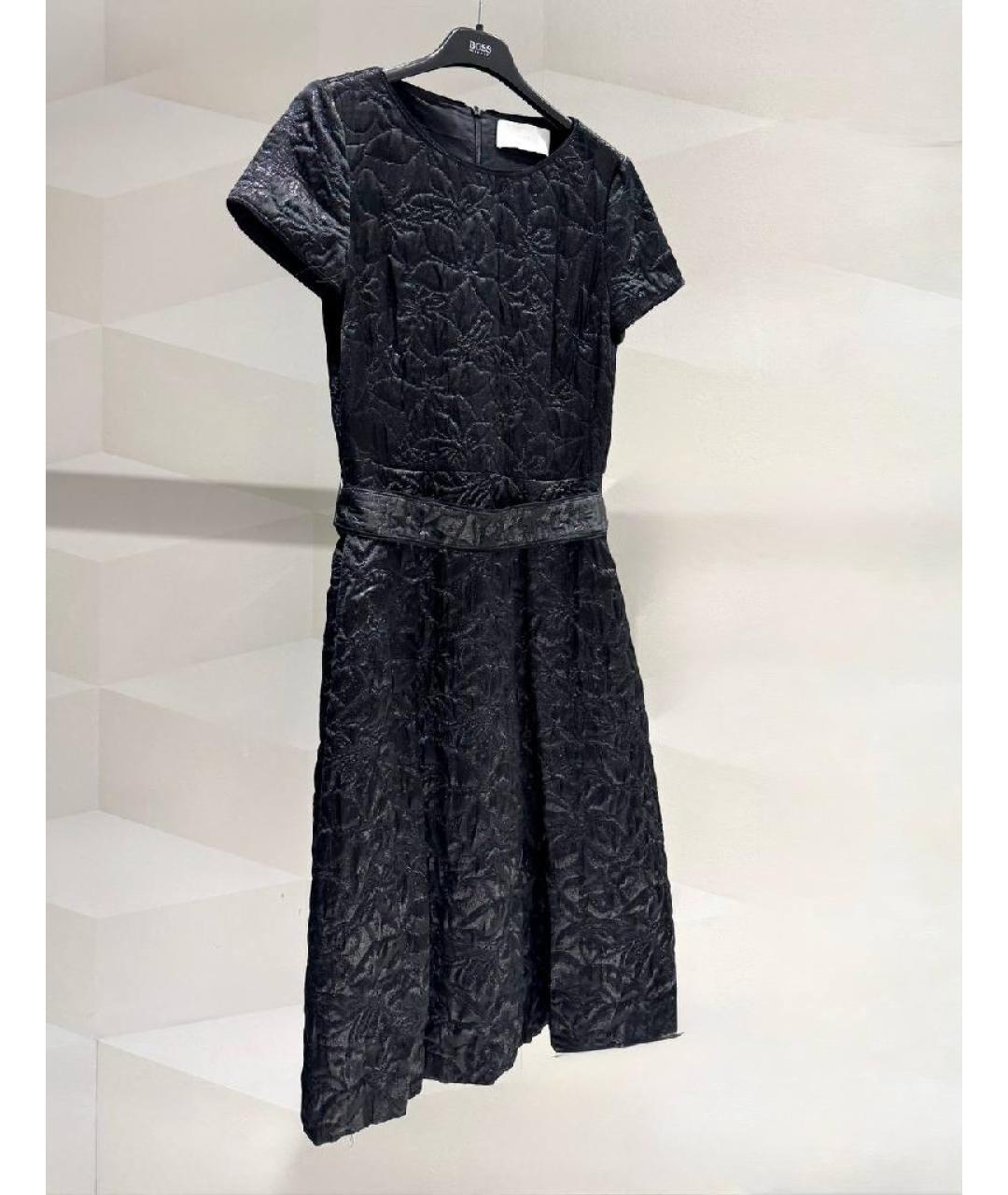 HUGO BOSS Черное полиэстеровое платье, фото 7