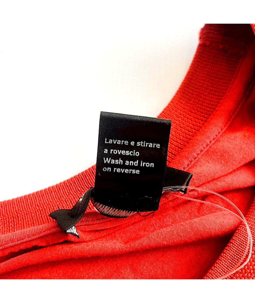 ERMENEGILDO ZEGNA XXX Красная хлопковая футболка, фото 6