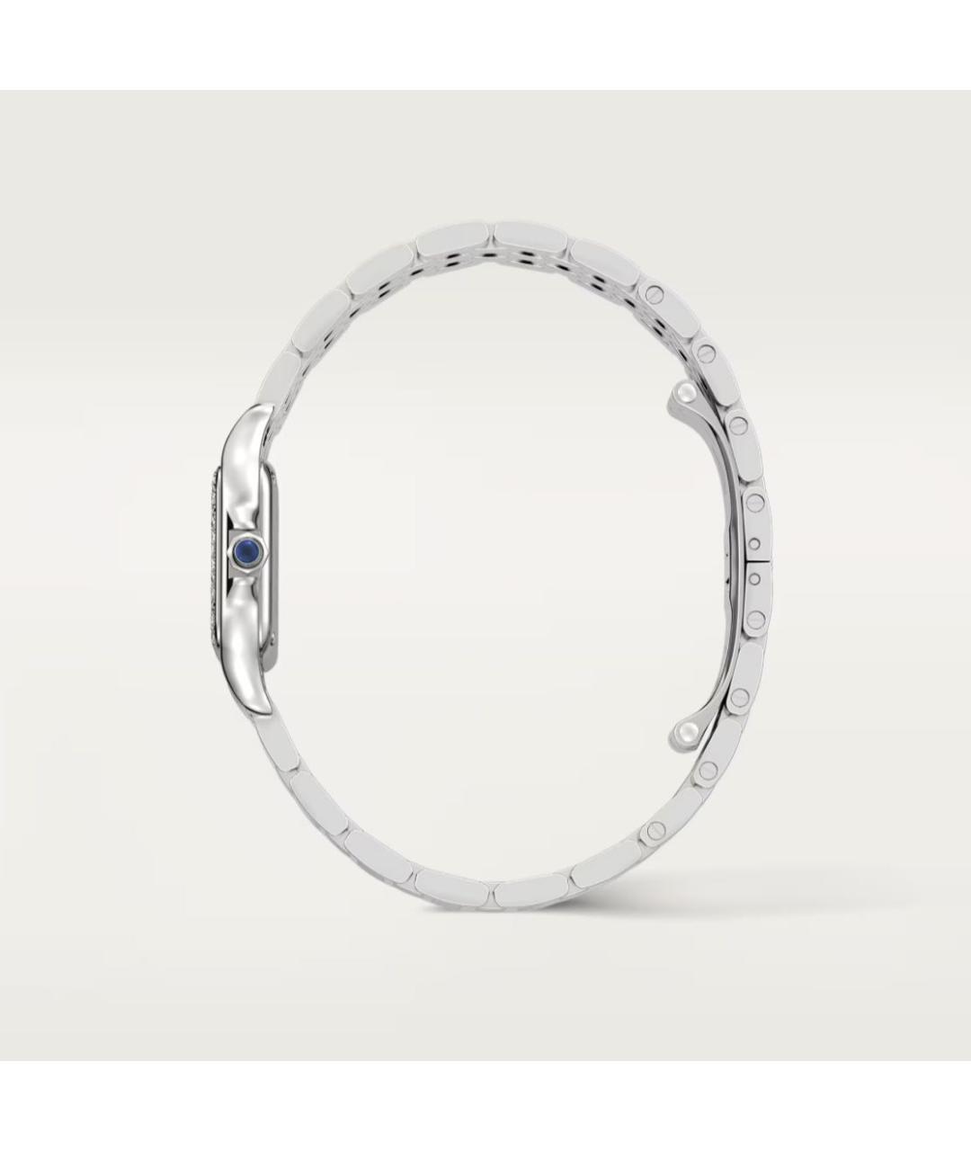 CARTIER Белые металлические часы, фото 4