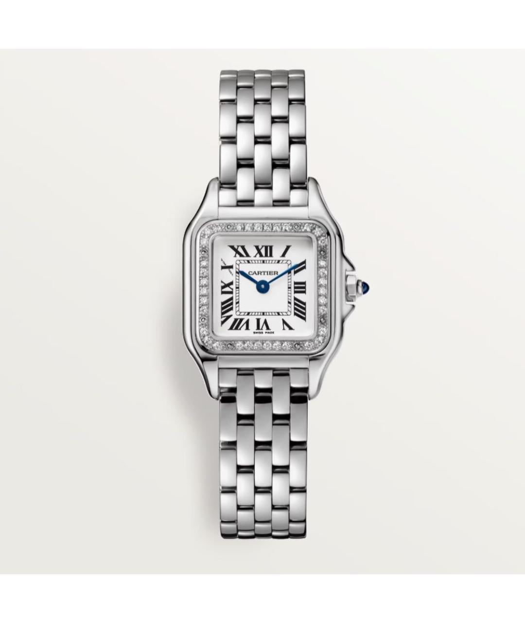 CARTIER Белые металлические часы, фото 8