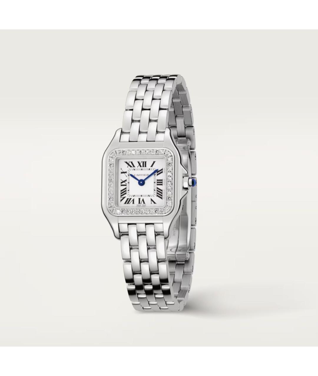 CARTIER Белые металлические часы, фото 3