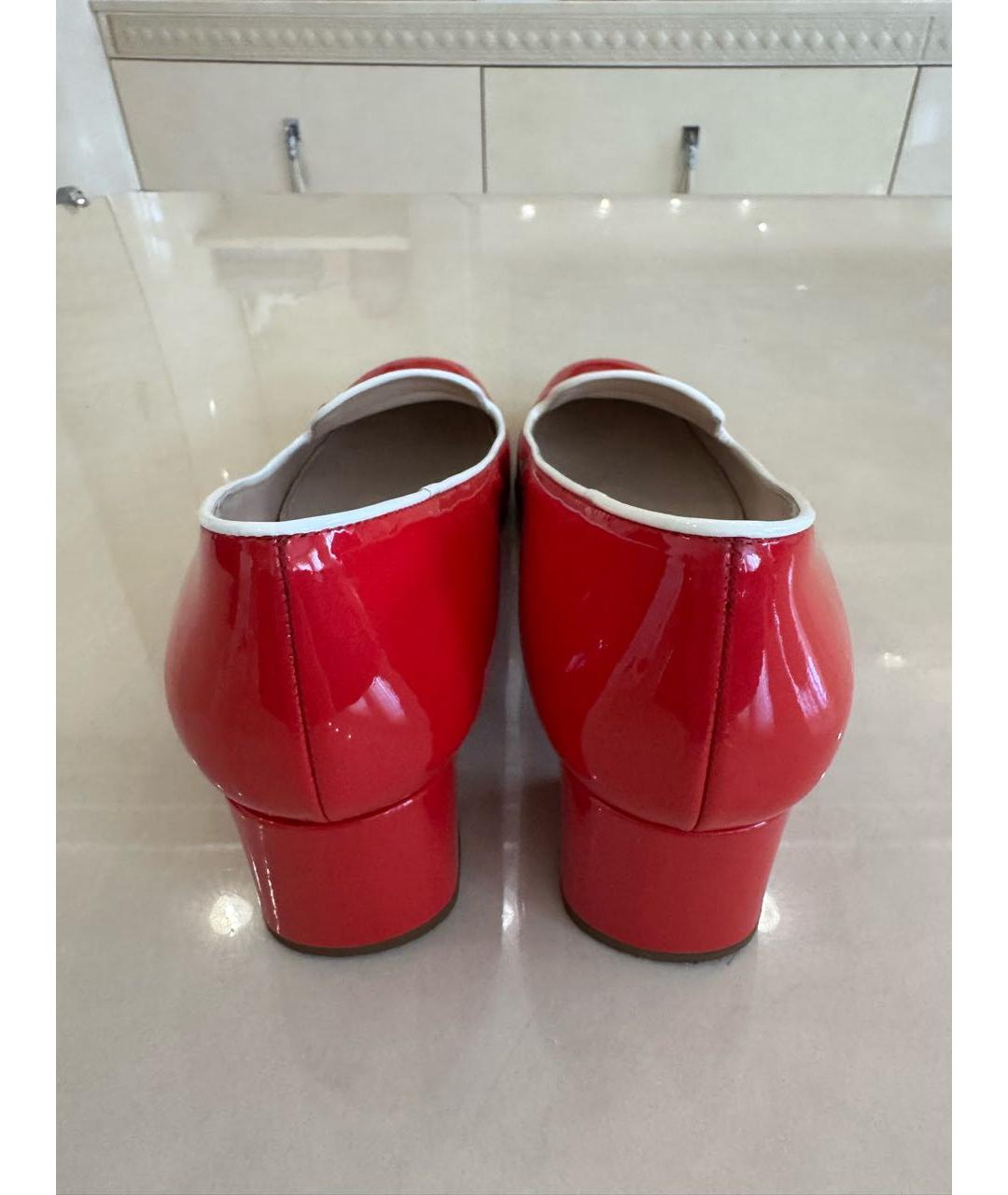 PRADA Бирюзовые туфли из лакированной кожи, фото 4