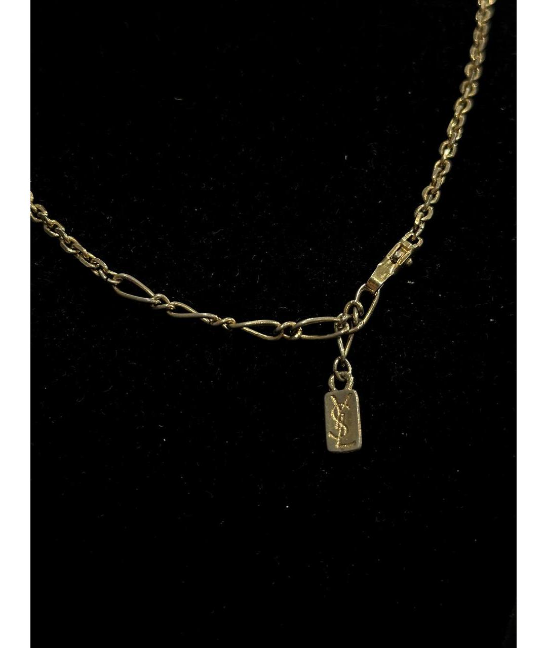 SAINT LAURENT Золотая цепочка/подвеска из желтого золота, фото 3