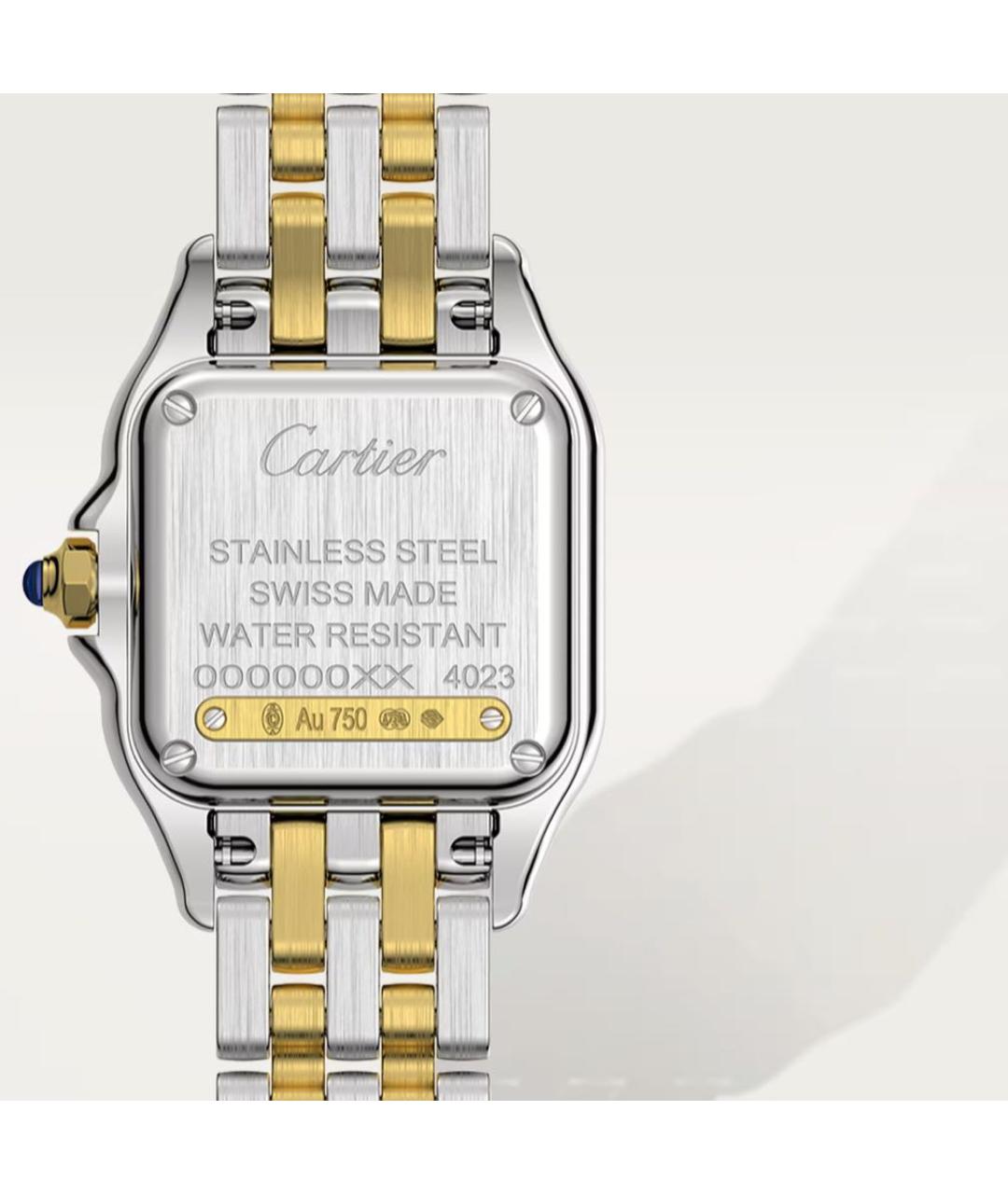 CARTIER Серебряные часы из желтого золота, фото 4