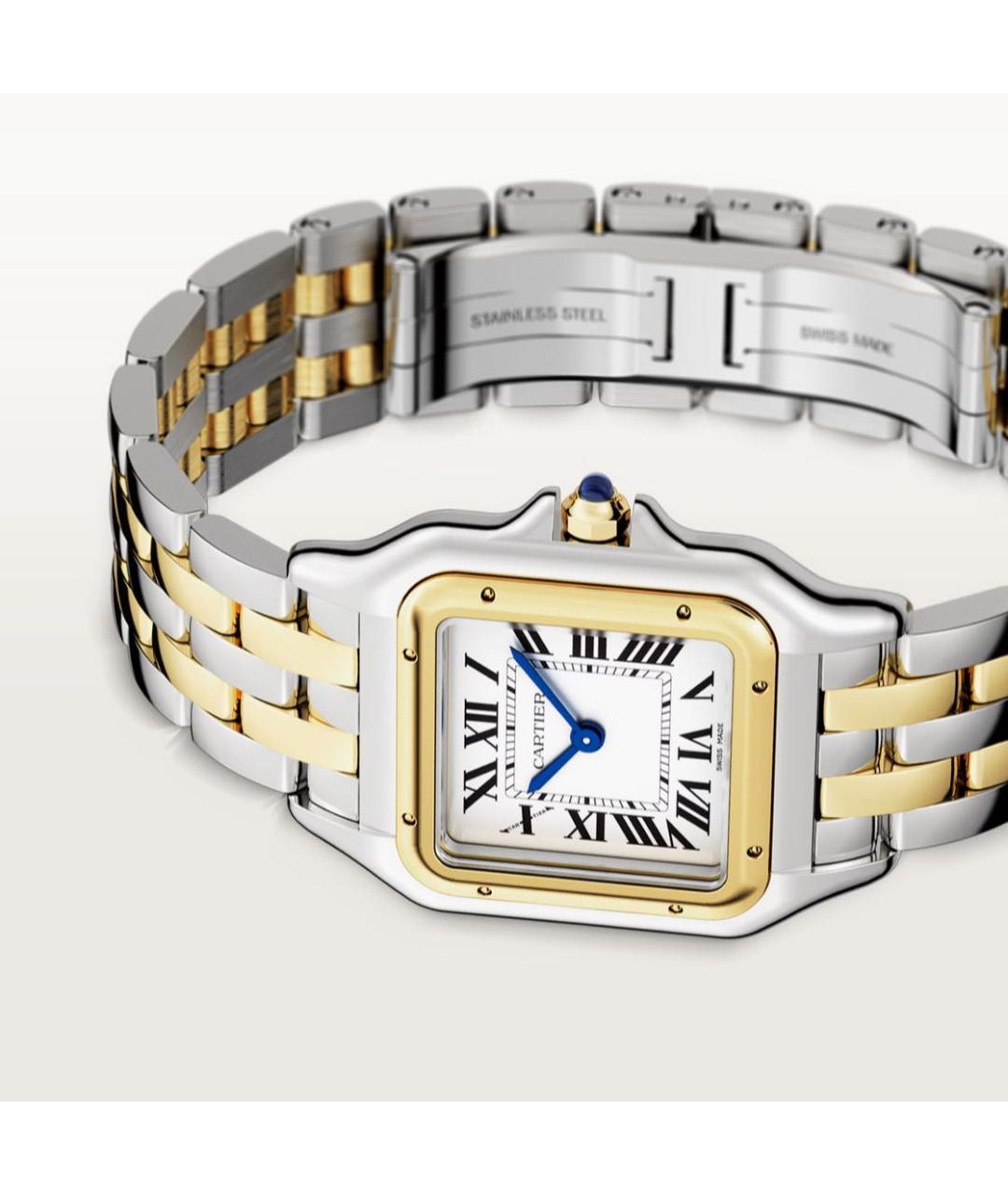 CARTIER Серебряные часы из желтого золота, фото 5