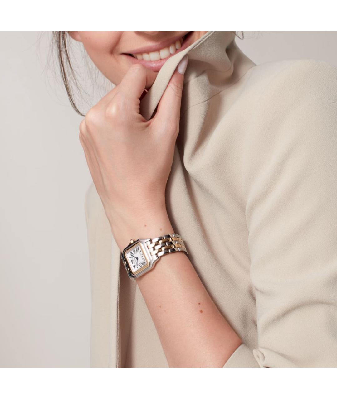 CARTIER Серебряные часы из желтого золота, фото 2