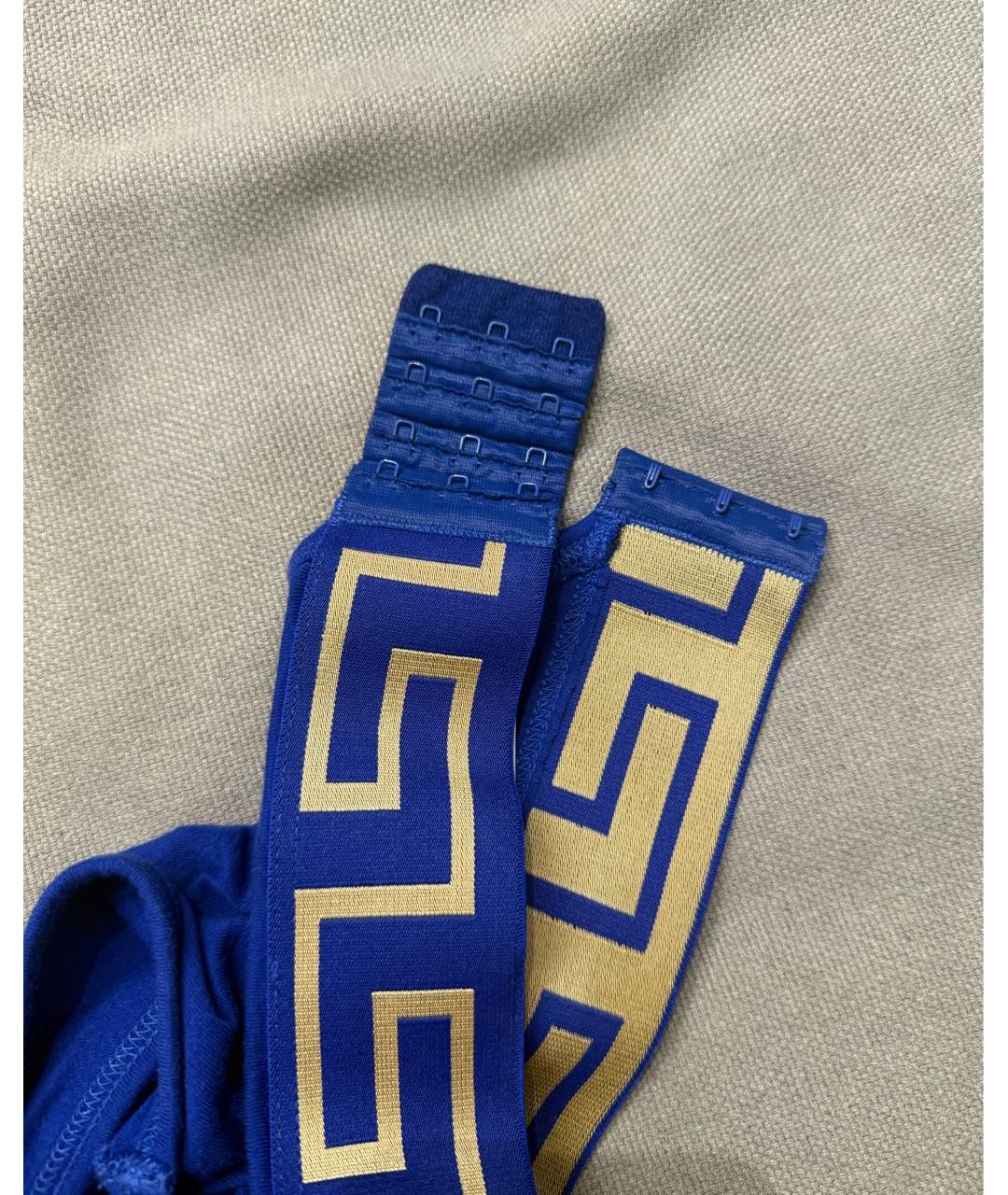 VERSACE Синяя хлопковая майка, фото 6
