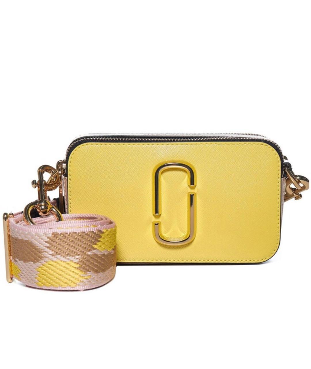 MARC JACOBS Желтая кожаная сумка через плечо, фото 5