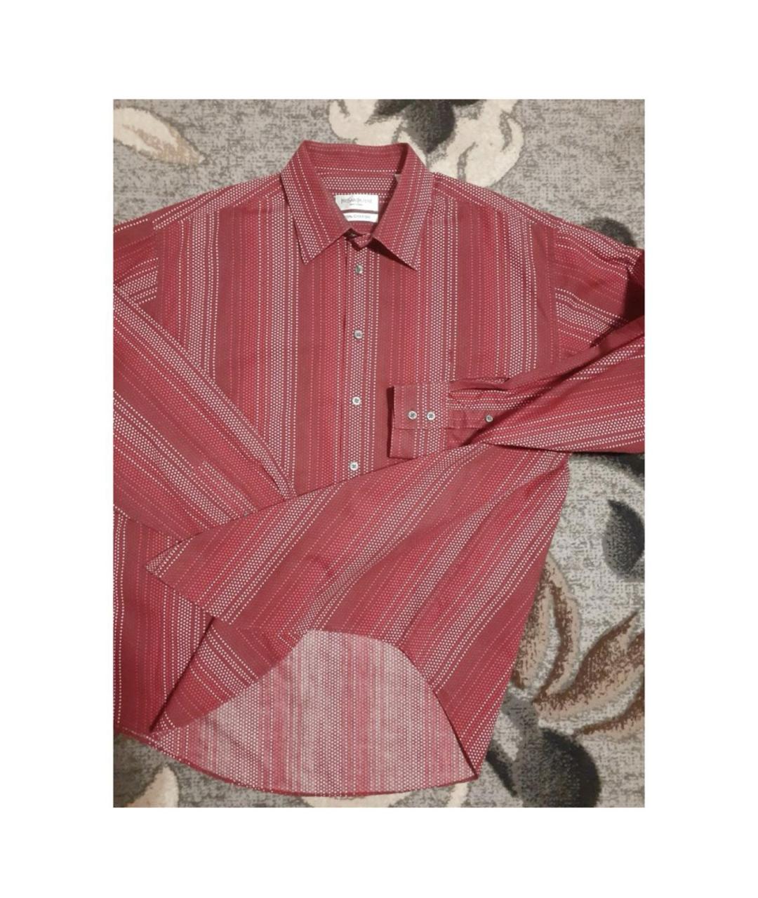 SAINT LAURENT Розовая хлопковая рубашка, фото 3