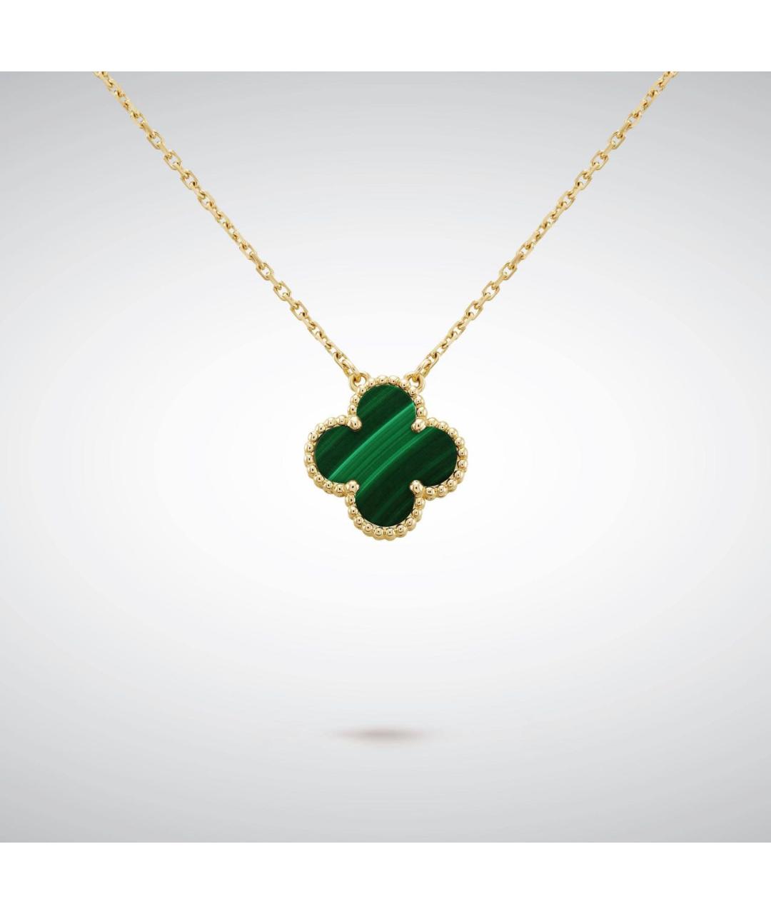 VAN CLEEF & ARPELS Зеленая подвеска из желтого золота, фото 5