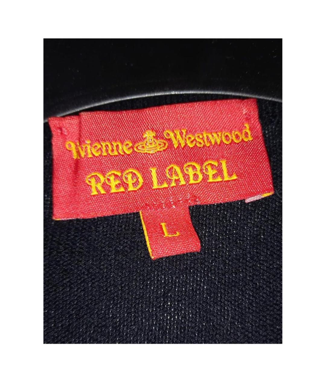 VIVIENNE WESTWOOD Черный хлопковый кардиган, фото 7