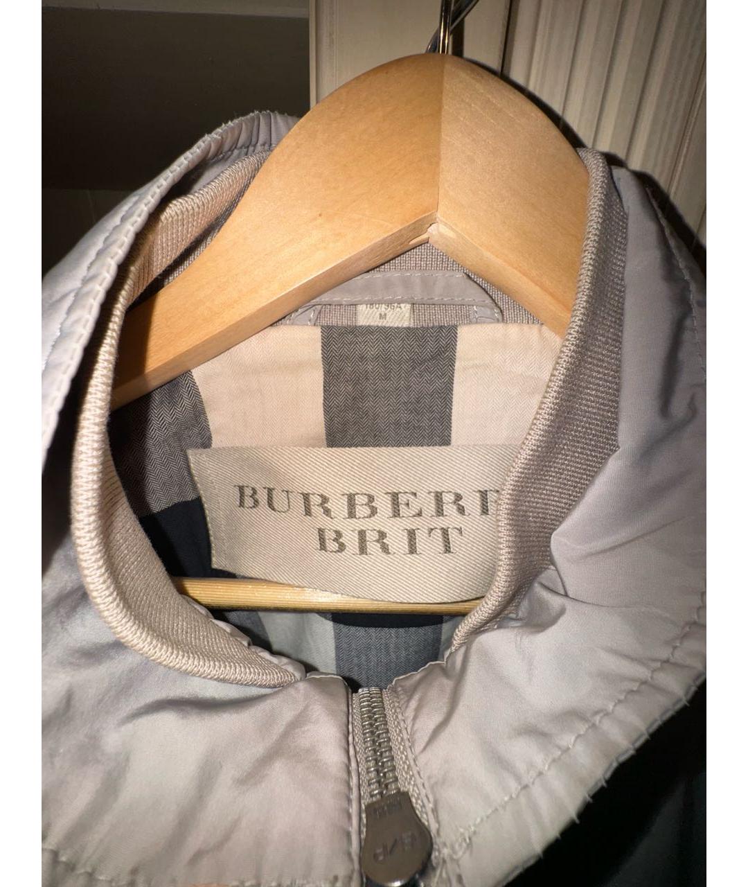 BURBERRY BRIT Бежевая полиэстеровая куртка, фото 3
