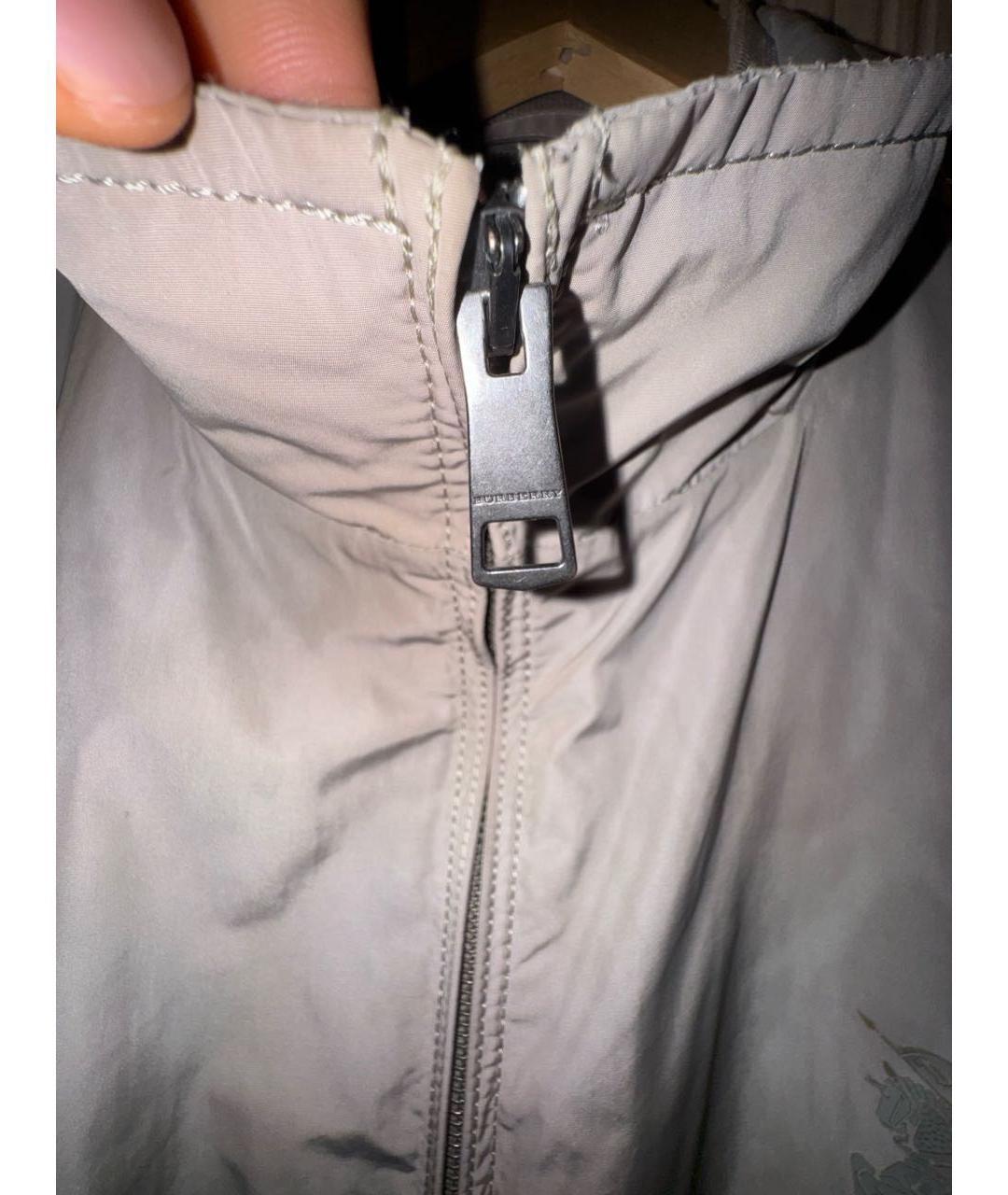 BURBERRY BRIT Бежевая полиэстеровая куртка, фото 4