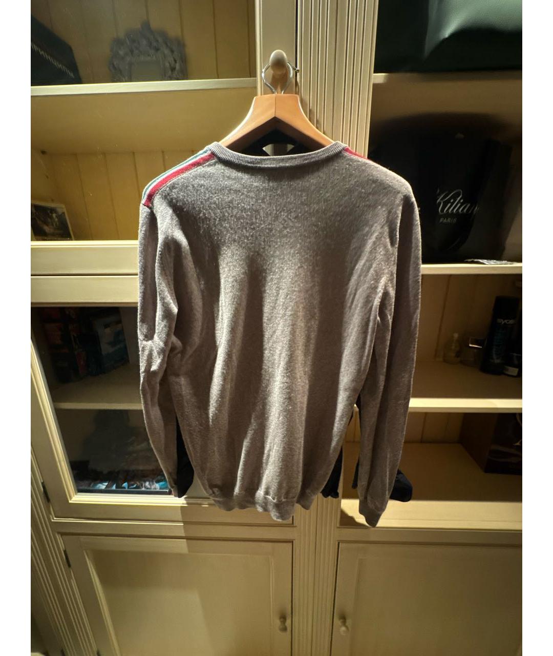 GUCCI Бежевый шерстяной джемпер / свитер, фото 2