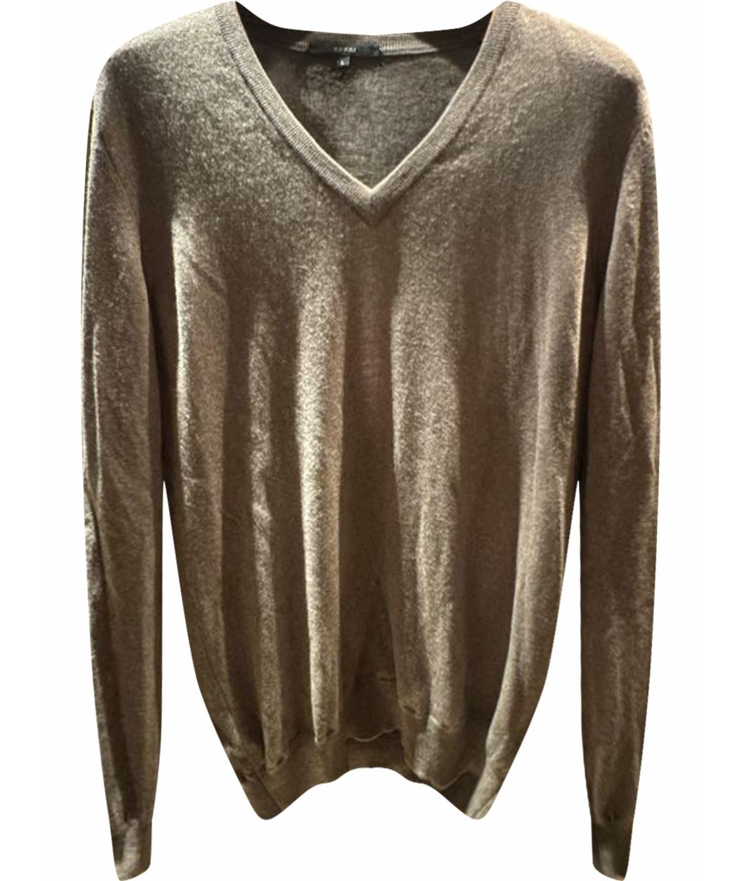 GUCCI Бежевый шерстяной джемпер / свитер, фото 1