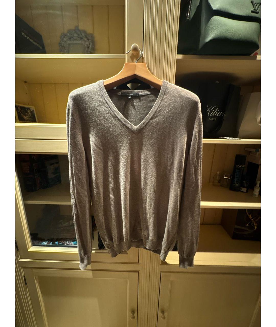 GUCCI Бежевый шерстяной джемпер / свитер, фото 7