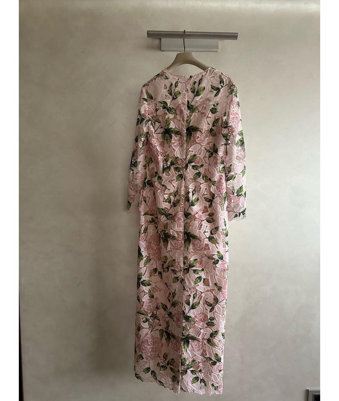 OSCAR DE LA RENTA Мульти полиэстеровое коктейльное платье, фото 2