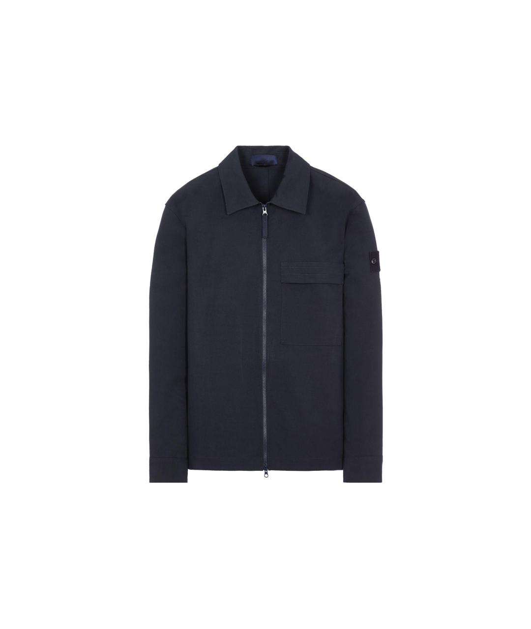 STONE ISLAND Темно-синяя куртка, фото 1