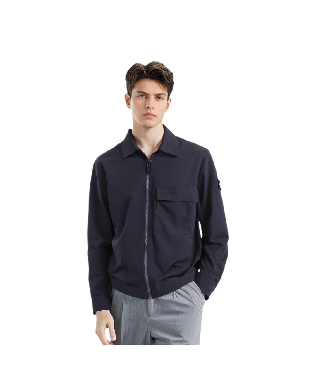 STONE ISLAND Темно-синяя куртка, фото 3
