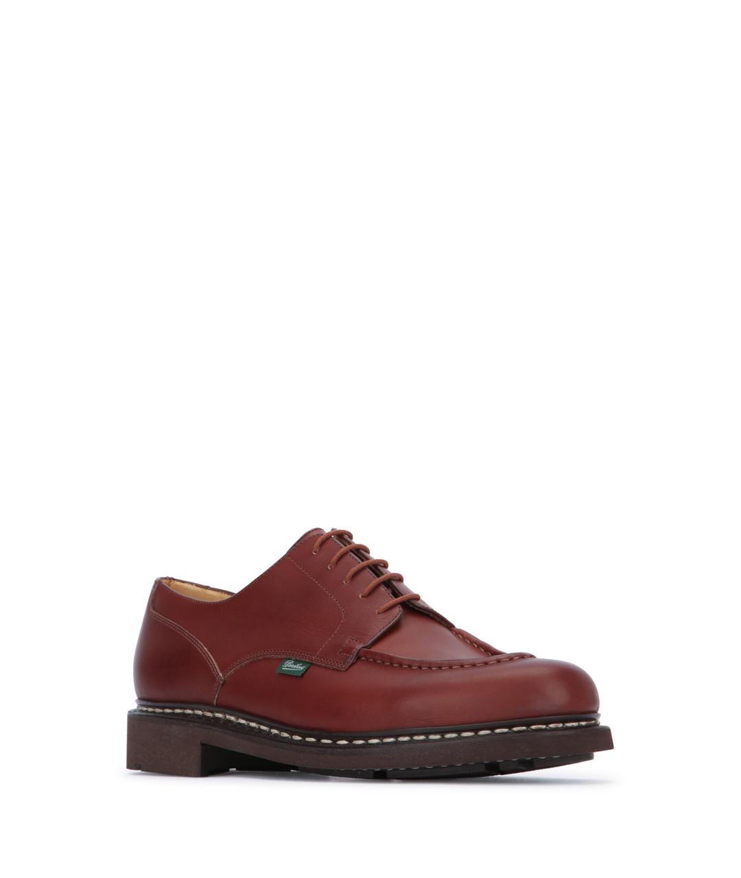 PARABOOT Красные кожаные низкие ботинки, фото 2