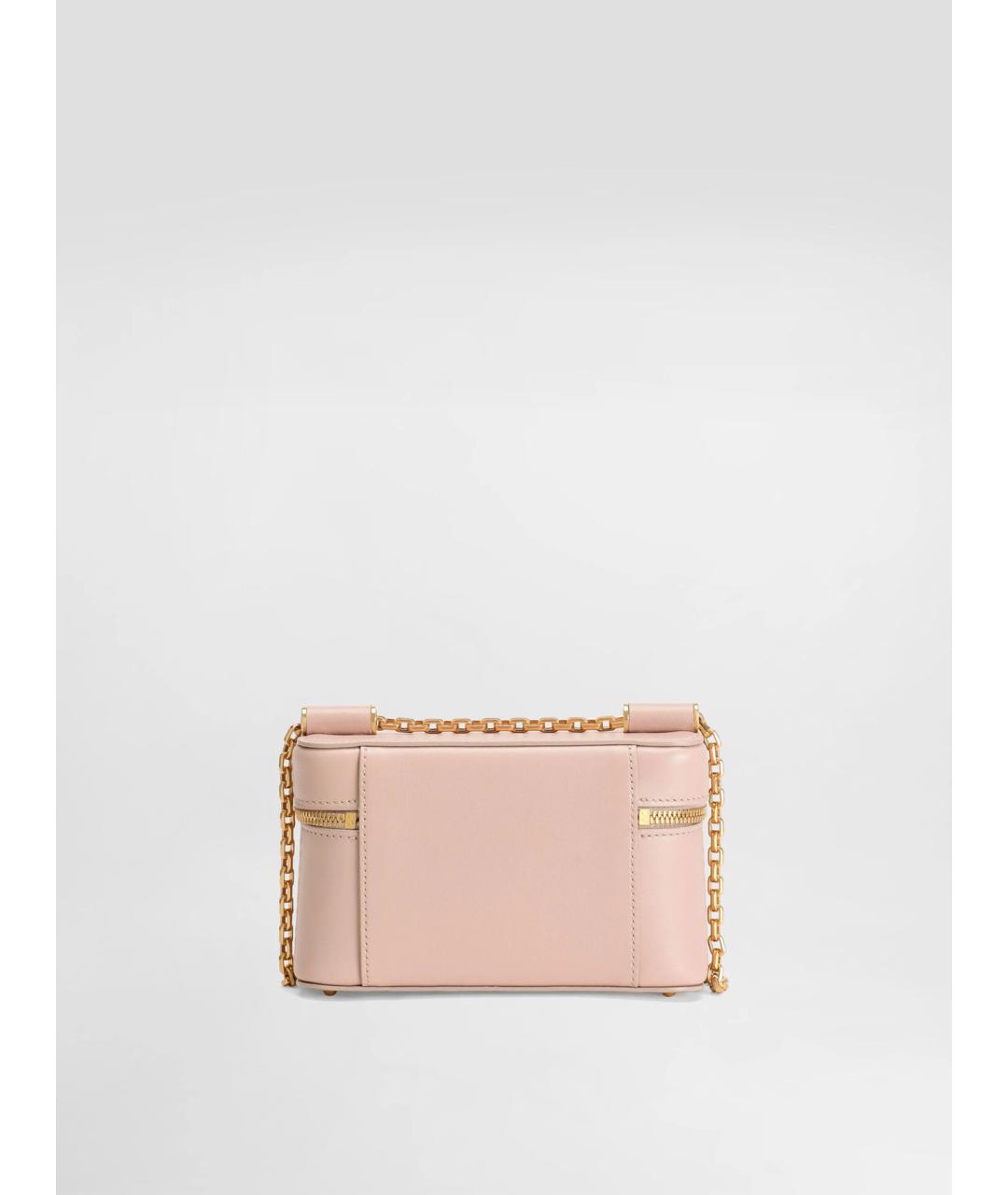 DOLCE&GABBANA Розовая кожаная сумка через плечо, фото 4