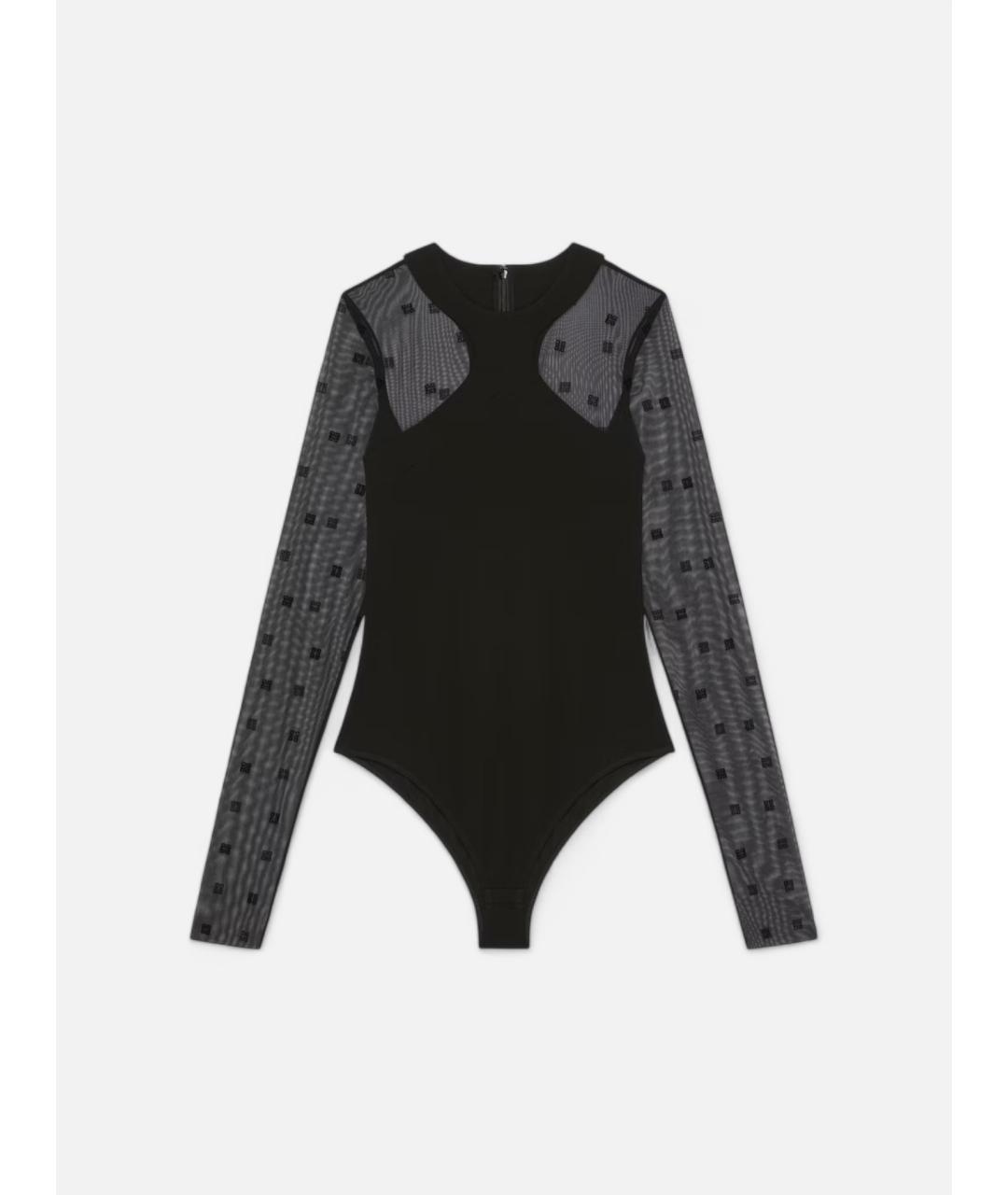 GIVENCHY Черное вискозное боди, фото 4