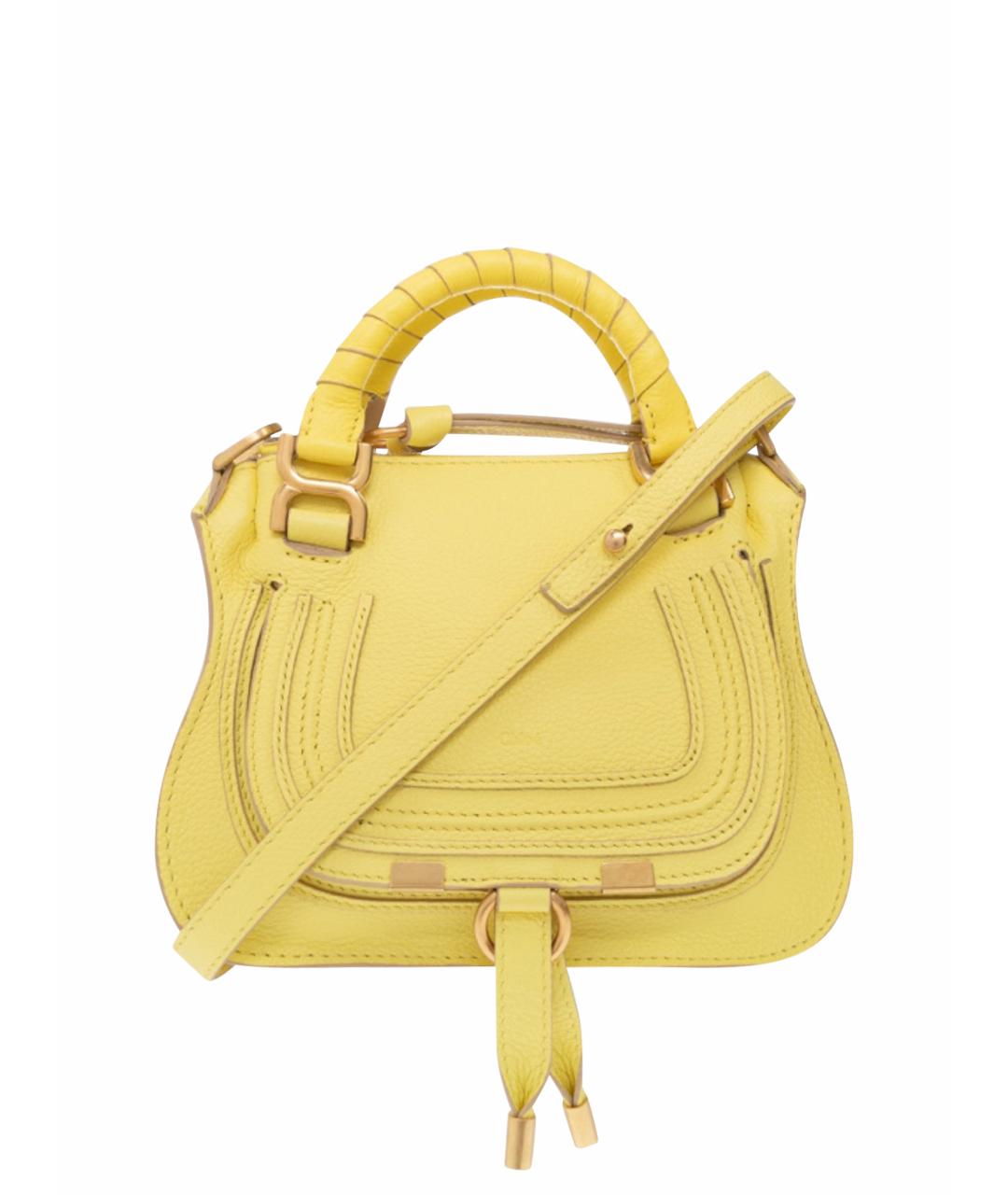 CHLOE Желтая кожаная сумка тоут, фото 1