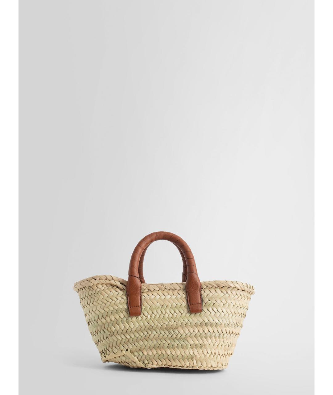 CHLOE Бежевая пелетеная сумка тоут, фото 4