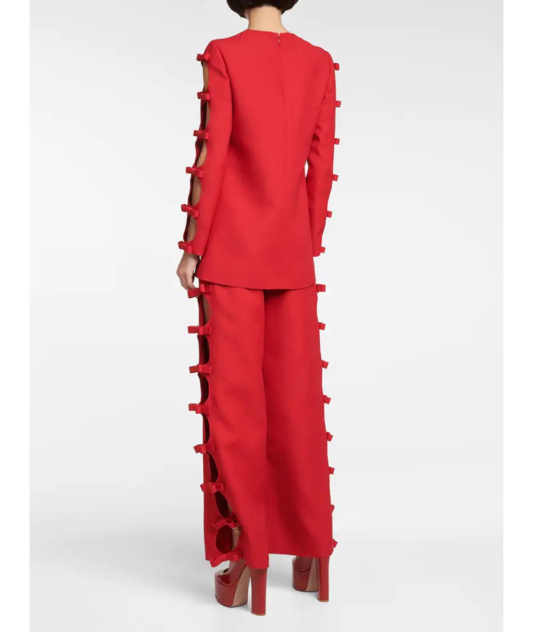 VALENTINO Красная вискозная блузы, фото 4