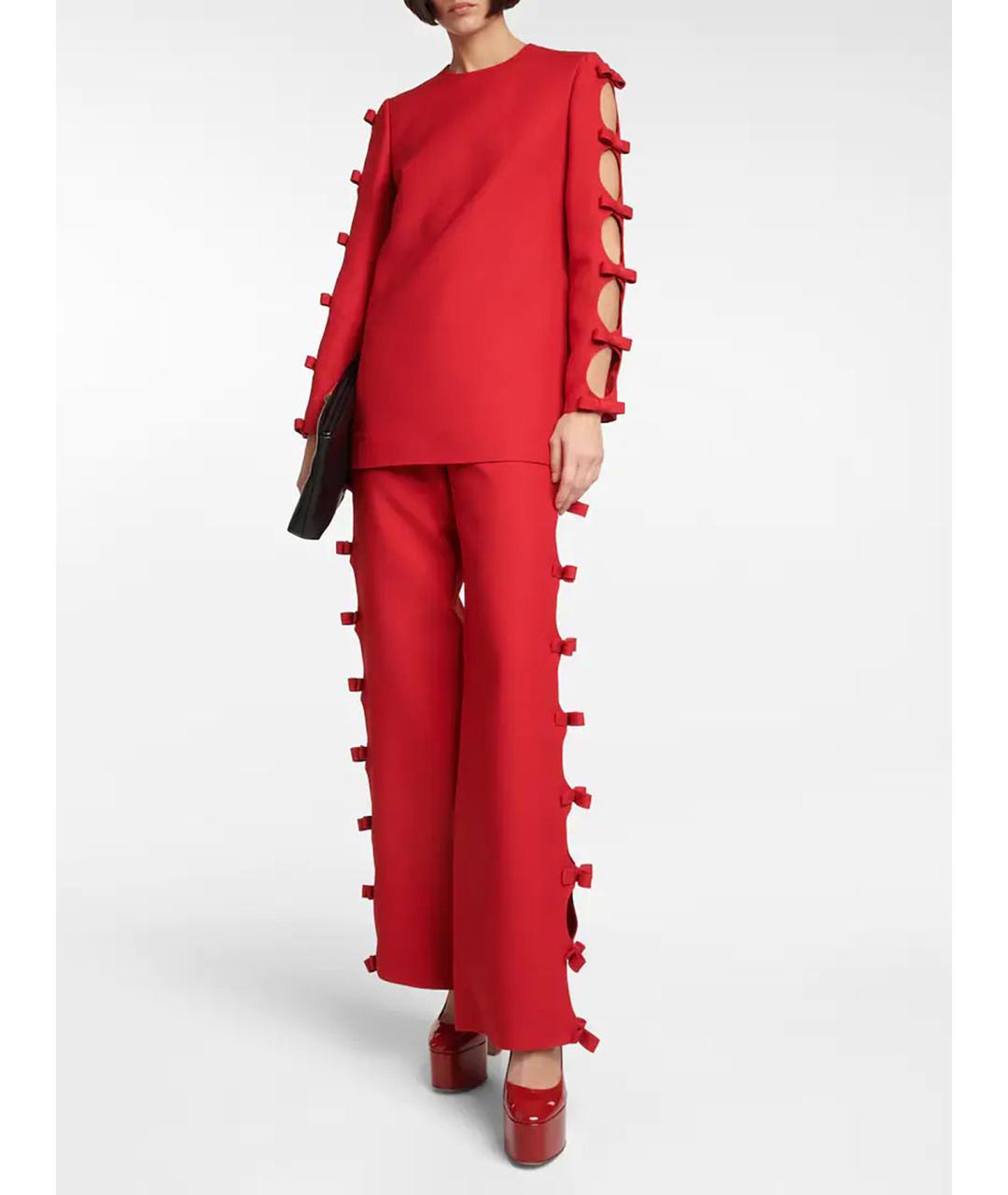 VALENTINO Красная вискозная блузы, фото 2